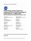 Research paper thumbnail of NASA Electric Vertical Takeoff and Landing (eVTOL) Aircraft Technology for Public Services – A White Paper