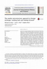 Research paper thumbnail of The market microstructure approach to foreign exchange - Looking back and looking forward