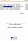 Research paper thumbnail of Price cap regulation in the Colombian pharmaceutical market: An impact evaluation