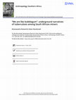 Research paper thumbnail of ‘We are like bubble gum’: Perceptions of TB among South African gold miners