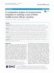 Research paper thumbnail of A comparative analysis of socioeconomic inequities in stunting: a case of three middle-income African countries