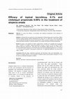 Research paper thumbnail of Efficacy of topical tacrolimus 0.1% and clobetasol propionate 0.05% in the treatment of alopecia areata