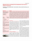 Research paper thumbnail of Behavioral factors associated with the development of skin cancer in patients of arsenicosis