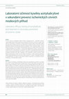 Research paper thumbnail of Laboratory efficacy test ing of acetylsalicylic acid treatment in secondary prevention of ischemic stroke