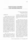 Research paper thumbnail of Notas dunha conversa con Antonio Fraguas