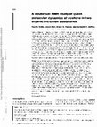 Research paper thumbnail of A deuterium NMR study of guest molecular dynamics of acetone in two organic inclusion compounds