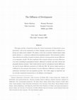 Research paper thumbnail of The Diffusion of Development<sup>*</sup>