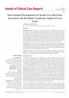 Research paper thumbnail of Interventional Management of Chronic Low Back Pain Associated with Bertolotti′s Syndrome: Report of Case Series