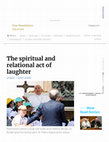 Research paper thumbnail of The spiritual and relational act of laughter