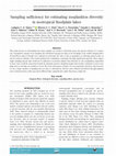 Research paper thumbnail of Sampling sufficiency for estimating zooplankton diversity in neotropical floodplain lakes