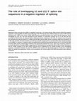 Research paper thumbnail of The role of overlapping U1 and U11 5′ splice site sequences in a negative regulator of splicing