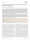 Research paper thumbnail of Common Viral Integration Sites Identified in Avian Leukosis Virus-Induced B-Cell Lymphomas