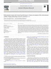 Research paper thumbnail of Motivational recipes and research performance: A fuzzy set analysis of the motivational profile of high performing research scientists