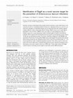 Research paper thumbnail of Identification of SagA as a novel vaccine target for the prevention of Enterococcus faecium infections