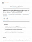 Research paper thumbnail of Machine Learning based Intelligent System for Breast Cancer Prediction (MLISBCP)