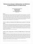 Research paper thumbnail of Estresse em crianças e adolescentes com Síndrome de Williams-Beuren em idade escolar