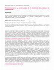 Research paper thumbnail of Teleinteracciones y construcción de la identidad del profesor de matemáticas