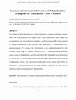 Research paper thumbnail of Synthesis of carboxylated derivatives of poly(isobutylene-co-isoprene) by azide–alkyne “click” chemistry