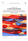 Research paper thumbnail of La caída del ropaje del silencio