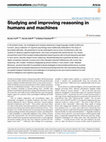 Research paper thumbnail of Studying and improving reasoning in humans and machines Check for updates