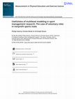 Research paper thumbnail of Usefulness of multilevel modeling in sport management research: The case of voluntary roles in nonprofit sports clubs