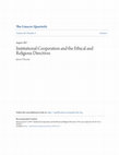 Research paper thumbnail of Institutional Cooperation and the Ethical and Religious Directives