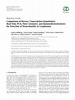 Research paper thumbnail of Comparison of Reverse Transcription Quantitative Real-Time PCR, Flow Cytometry, and Immunohistochemistry for Detection of Monoclonality in Lymphomas