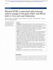 Research paper thumbnail of Mutated SF3B1 is associated with transcript isoform changes of the genes UQCC and RPL31 both in CLLs and uveal melanomas