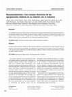 Research paper thumbnail of Recomendaciones a los cuerpos directivos de las agrupaciones médicas en su relación con la industria