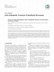 Research paper thumbnail of Early Orthopaedic Treatment of Hemifacial Microsomia