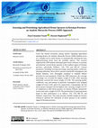 Research paper thumbnail of Assessing and Prioritizing Agricultural Drone Sprayers in Kerman Province: an Analytic Hierarchy Process (AHP) Approach