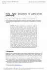 Research paper thumbnail of Using digital ecosystems in public-private partnership