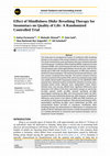 Research paper thumbnail of Effect of Mindfulness Dhikr Breathing Therapy for Insomniacs on Quality of Life: A Randomized Controlled Trial