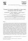 Research paper thumbnail of Transport of creosote compounds in a large, intact, macroporous clayey till column