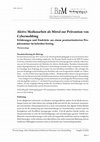 Research paper thumbnail of Aktive Medienarbeit als Mittel zur Prävention von Cybermobbing