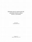 Research paper thumbnail of Préstamos para la conservación del patrimonio histórico urbano: Desafíos y oportunidades