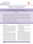 Research paper thumbnail of A Study of Variation in Adult Thrombocytopenic Histograms A Graph Often Overlooked