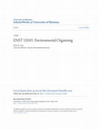 Research paper thumbnail of ENST 520.01: Environmental Organizing