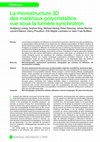 Research paper thumbnail of A new dimension in short fatigue crack characterisation