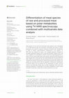 Research paper thumbnail of Differentiation of meat species of raw and processed meat based on polar metabolites using 1H NMR spectroscopy combined with multivariate data analysis