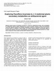 Research paper thumbnail of Journal of Medicinal Plants Research Vol