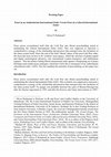 Research paper thumbnail of Working Paper: Peace in an Authoritarian International Order Versus Peace in a Liberal International Order