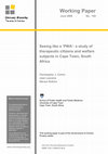 Research paper thumbnail of Seeing like a ‘PWA’: a study of therapeutic citizens and welfare subjects in Cape Town, South Africa. CPRC Working Paper No. 144