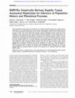 Research paper thumbnail of SNPSTRs: Empirically Derived, Rapidly Typed, Autosomal Haplotypes for Inference of Population History and Mutational Processes