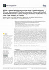 Research paper thumbnail of Whole Genome Sequencing Reveals High Genetic Diversity, Diverse Repertoire of Virulence-Associated Genes and Limited Antibiotic Resistance Genes among Commensal Escherichia coli from Food Animals in Uganda