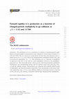 Research paper thumbnail of Forward rapidity J/ψ production as a function of charged-particle multiplicity in pp collisions at $$ \sqrt{s} $$ = 5.02 and 13 TeV