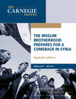 Research paper thumbnail of The Muslim Brotherhood Prepares for a Comeback in Syria