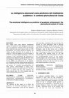 Research paper thumbnail of La Inteligencia Emocional como predictora del Rendimiento Académico: el contexto pluricultural de Ceuta