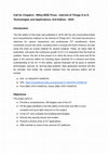 Research paper thumbnail of Call for Chapters - Wiley-IEEE Press - Internet of Things A to Z: Technologies and Applications, 2nd Edition - 2024/2025