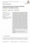 Research paper thumbnail of Transnational business feminism: Exporting feminism in the global economy